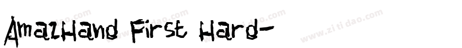AmazHand First Hard字体转换
